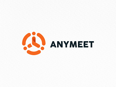 Anymeet design illustration logo