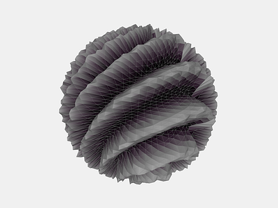Clunky Sphere code generative low poly processing
