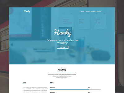 Handy - One page template - WIP