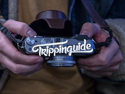 TrippingGuide logo Wip lettring logo trippingguide wip