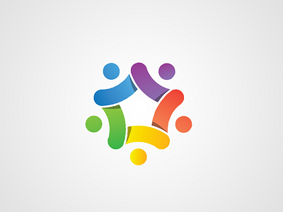 CTDE logotype. association club colors ctde gradiants logo social