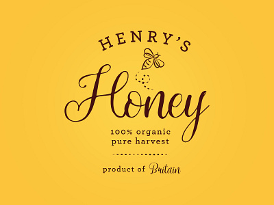 Henry's Honey concept honey identity logo organic sustainable