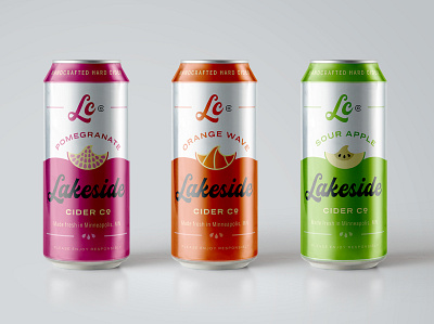 Lakeside Cider Co. concept hard cider identity identity branding packaging design