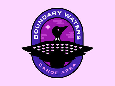 Boundary Waters Loon badge badge boundary waters loon looney tunes outdoors