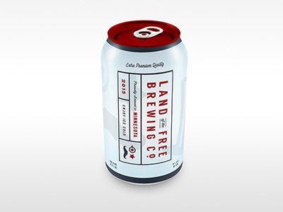 Land of the Free Brewing Co. packaging beer home brew land of the free