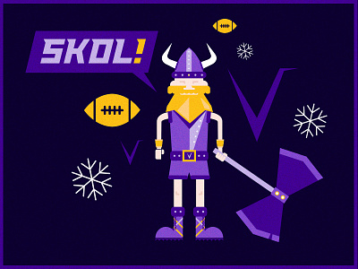 Minnesota Vikings by Mark Crosby on Dribbble