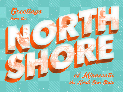 North Shore Postcard minnesota north shore postcard vintage