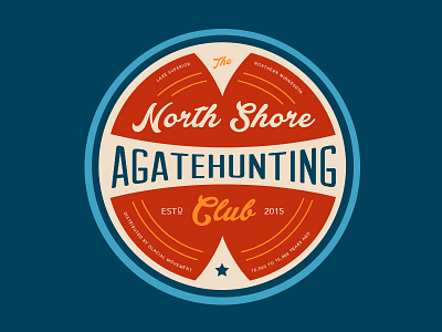 North Shore Agate Hunting Club Badge