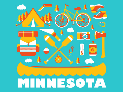 Minnesota Summer Illustrations minnesota outdoors summer