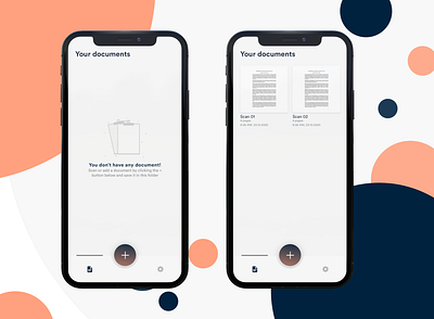Documents - iOS App agency documents ios ios13 maker material pdf scan scanapp scanner uidesign uxdesign
