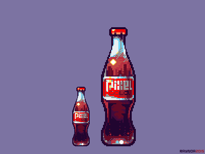 PixelCola bottle cola pixelart