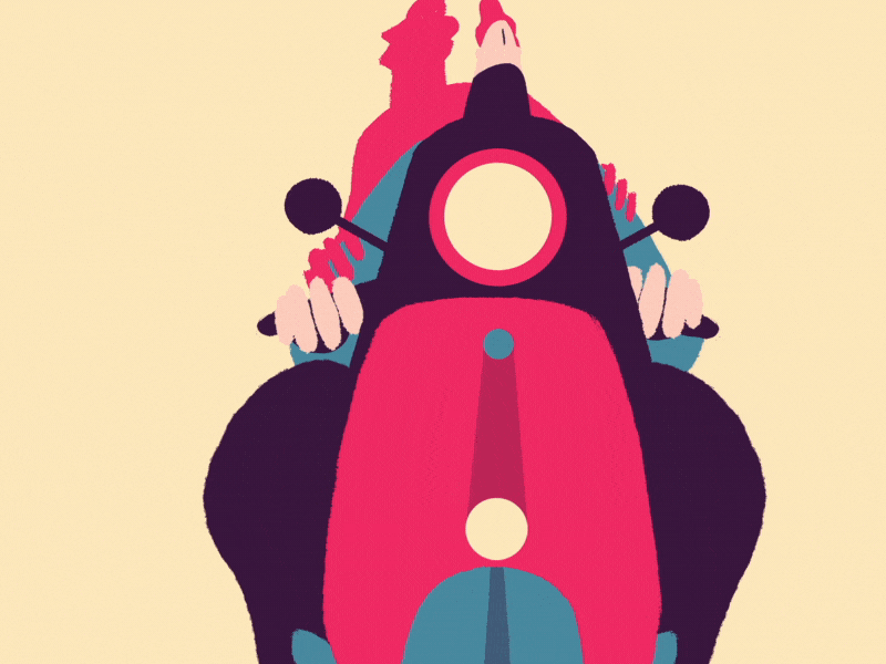 10project LOOP 2 (part2) after effects cartoonmoblur duik camera road renaud lavency falling bike motion graphic motion design aftereffects animation