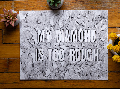 My Diamond Is Too Rough line my diamond is too rough palkev pen pen and ink sketchbook song lyrics