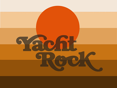 Yacht Rock Friday digital drawn easy feeling illustration palkev warm warm colors yacht rock