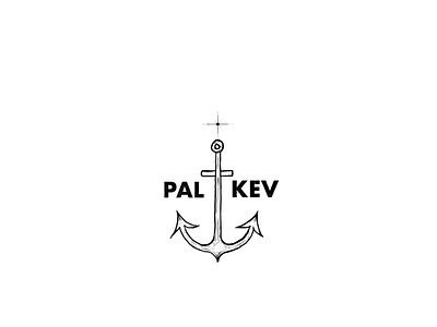 PalKev Logo anchor digital drawn logo palkev