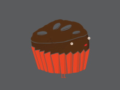 Muffin illustration motion design motion graphics