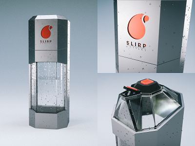 Slirp Bottle - Concept 3d bottle concept industrial design render water bottle