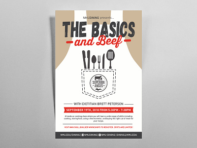 Cooking Class Poster 2 apron beef class cooking cooking class the basics the basics and beef