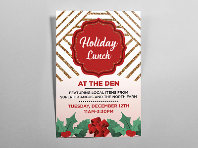 work holiday luncheon flyer