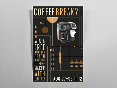 Coffee Break Poster coffee coffee break coffee break poster coffee poster coffee raffle experimentation new design poster poster design raffle