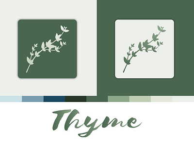 Thyme Icon app branding app concept branding feminism feminist icon icon branding identity illustration mark nature thyme womenshistory