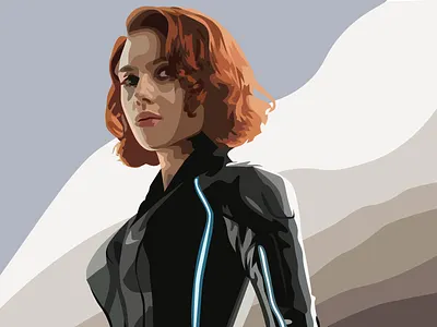 Black Widow Vector Portrait adobe illustrator black widow comics design freestyle graphic art graphic design illustration illustrator marvel marvelcomics michigan designer natalia romanova redhead scarlett johansson vector vector portrait vectorized