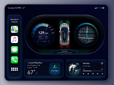 App Concept - Control Vehicle From Device