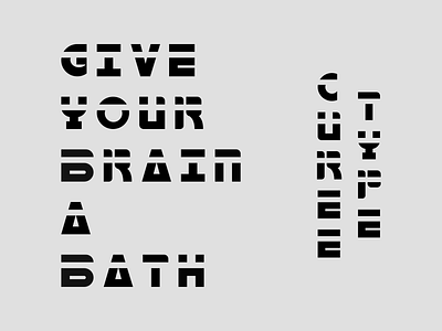 "Curee" Type Experiment branding design font font design graphic type type art type experiment typeface typogaphy typography vector