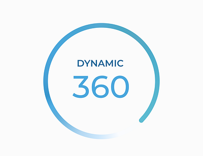 Dynamic 360 Graphics 360 branding circle design dynamic 360 graphic icon illustration logo minimal vector