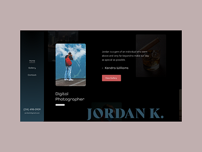 Photographer Portfolio - UI/UX