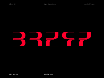 "Rizon" Type Experiment black design graphic graphic design illustrator red rizon sketch type type art typeface typography vector