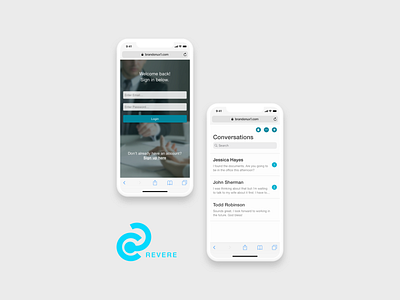 "Revere" Mobile App UI/UX Mockups