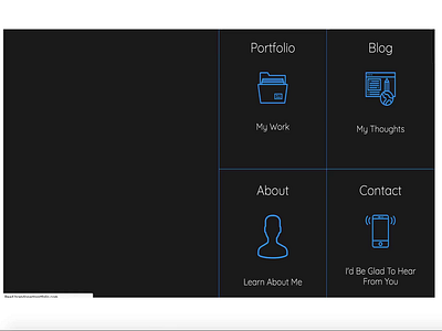 Brandon Portfolio Page adobe xd css design html5 portfolio ui web website