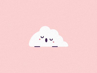 Sleepy Cloudy cartoon cartoon character cartoon illustration cloud cute cute illustration illustration nature pure simple sleepy sweet vector