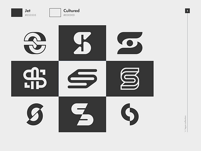 'S' logos collection black concept design idea illustration inspiration logo pure simple vector