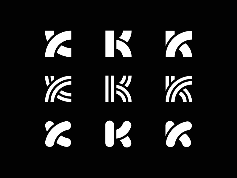 K logo ideas by Vitalii on Dribbble