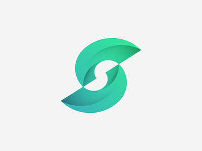 "SS" gradient + golden ratio branding concept design gradient idea illustration inspiration logo pure simple vector
