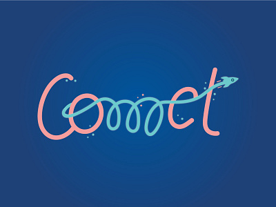 Comet Logo for a Preschool adobe illustrator dailylogochallenge design illustration logo rocketship
