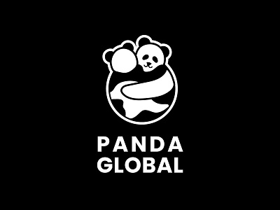 Panda Global - NGO adobe illustrator branding dailylogochallenge illustration logo ngo panda panda logo