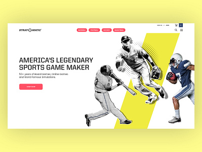 Sports Gaming Website Landing Page baseball football landing page sports website