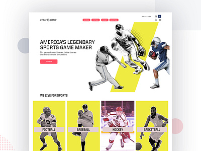Sports Gaming Website Landing Page