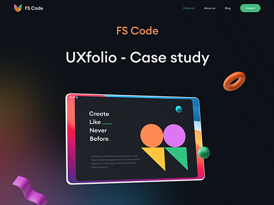 FS Code - UXfolio & Case study