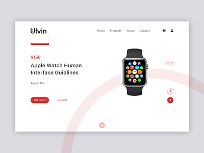 iWatch E-commerce Landing Page apple apple watch e commerce ios iwatch landingpage ui ui ux webdesign ux watch web design