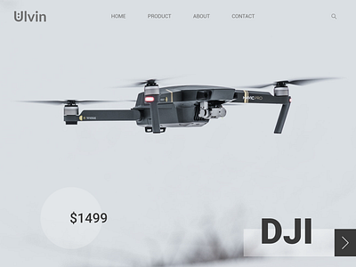 Dji Mavic Pro UI Landing Page Web design dji mavic pro ecommerce drone landing page ui ui webdesign uiux webdesign ux