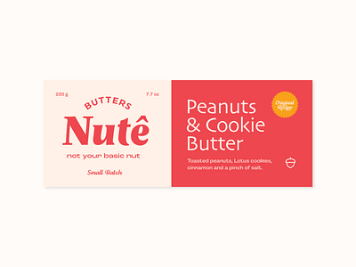 Nutê Butters branding design logo typography vector