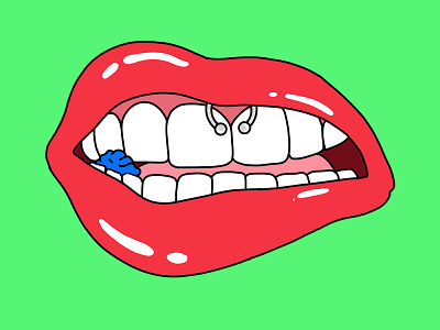 Chewing Gum - Trident art brazil illustration