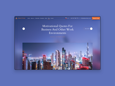 Alpha Citizen arabic citizen company design emirates investment ui ux website