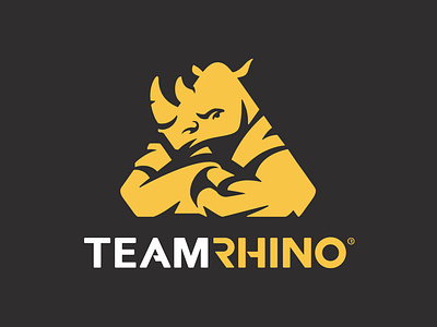 Team Rhino Jiu-Jitsu Logo brand identity jiu-jitsu logo logo design logo designer logodesign logotype martial arts
