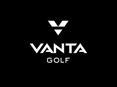 Vanta Golf Stacked Combination abstract brand brand identity branding design golf graphic design identity logo logodesign