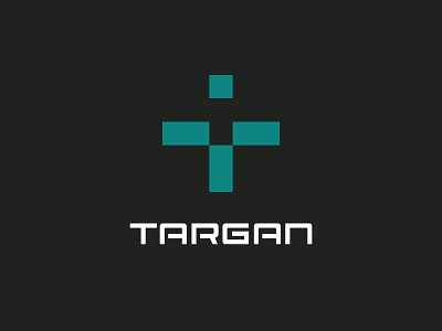 Targan Logo: Stacked Combination abstract brand brand identity branding crosshairs design identity life sciences logo logodesign spauldingbrand target targeting